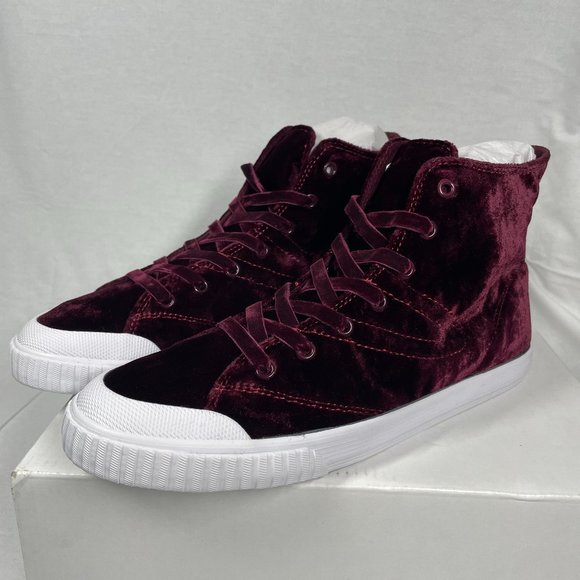 NIB Tretorn Marley Hi4 Velvet Sneakers, sz 8 - Picture 1 of 13